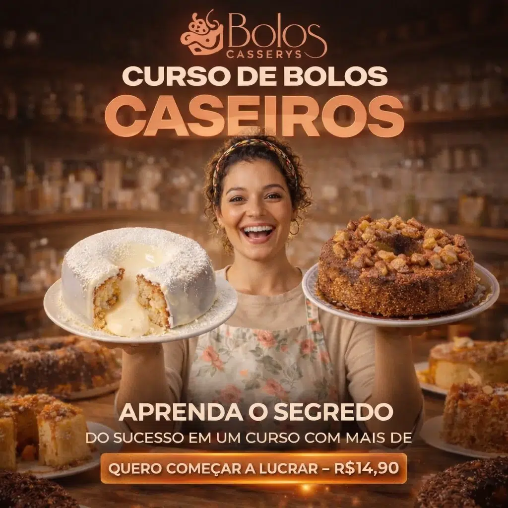 Curso de Bolos Caseiros — Aprenda o segredo do sucesso